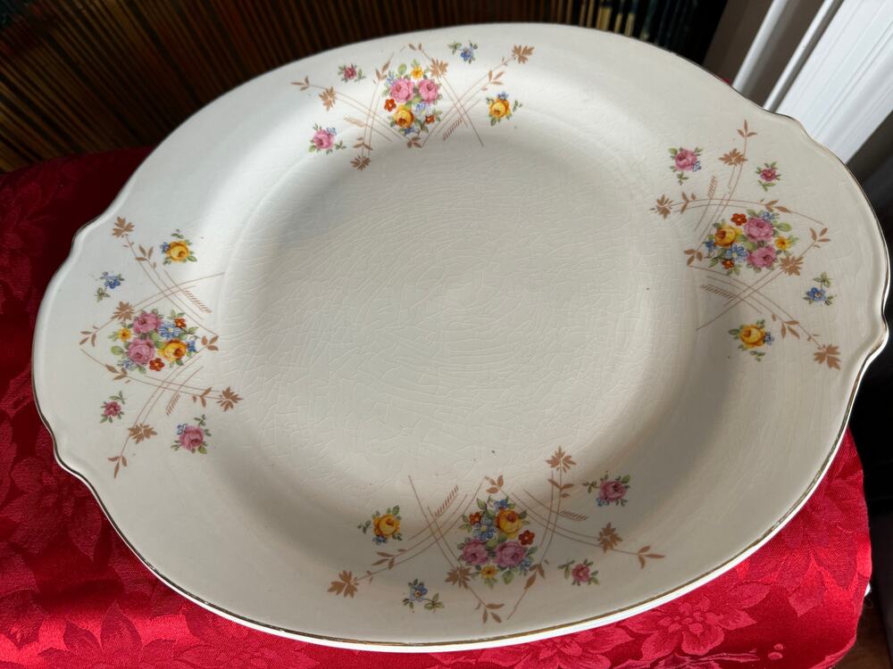 American Limoges New Princess Serving Platter 22K Gold Trim - DISCONTINUED
